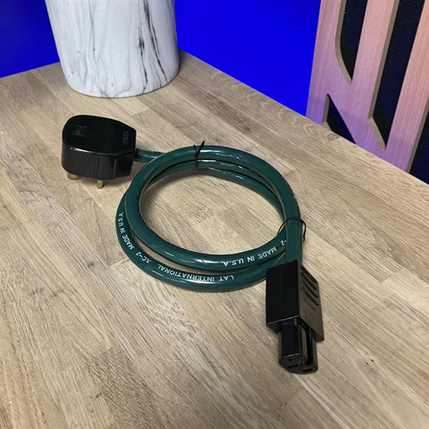LAT International AC-2 IEC UK Mains Cable 1m Audiophile Made In USA