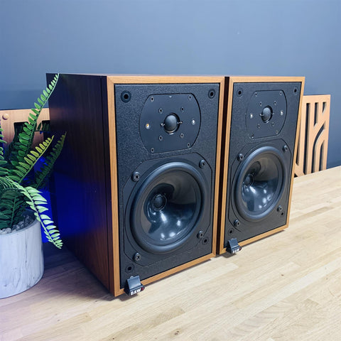 B&W Bowers & Wilkins DM12 Vintage Bookshelf Speakers (Pair)