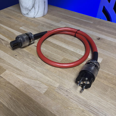 ECOSSE BIG RED Mains Power Cable 3 Pin Kettle (FURUTECH F1-35(R)/F1-25 (G))