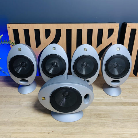 KEF HTS 2001.3 Egg Satellite/Surround Sound Speaker (Package of 5)