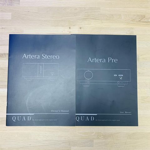 Quad Artera Stereo Power Amplifier With Quad Artera Pre Amplifier