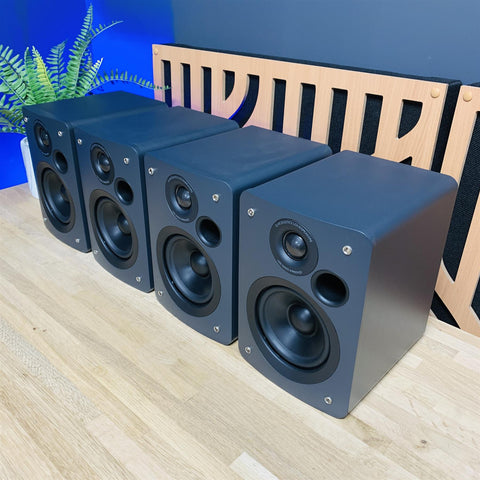 Q Acoustics 1010i Bookshelf Speakers x 4 & Q Acoustics 1000Ci Centre Speaker