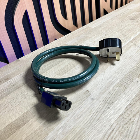 LAT International AC-2 IEC UK Mains Cable 1.2m Audiophile Made In USA