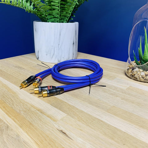 QED Qunex P75 Precision Co-Axial Cable (1M) Twin RCA Phono Interconnect