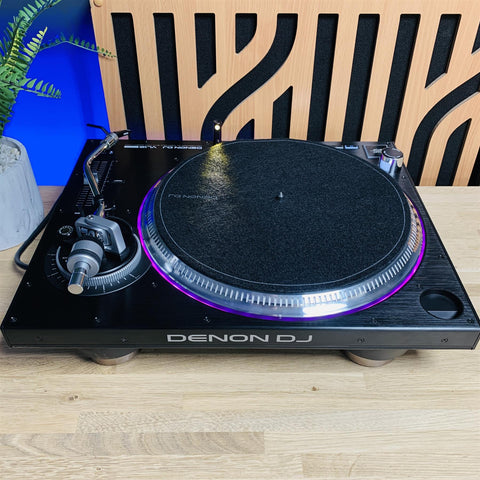 Denon DJ VL12 Prime Turntable with Decksaver