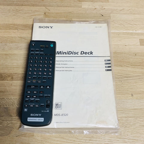 Sony MDS-JE520 Minidisc Deck