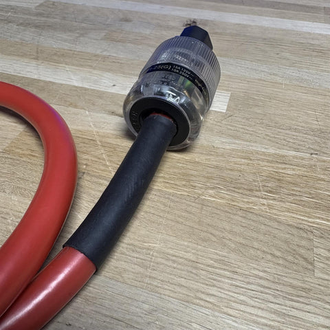 ECOSSE BIG RED Mains Power Cable 3 Pin Kettle (FURUTECH F1-35(R)/F1-25 (G))