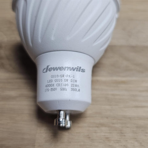 17x Dewenwils GU10 5W 400k LED Bulbs (350LM)