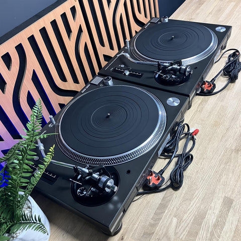 Technics SL-1210 MK3D DJ Turntables With Ortofon Concorde Pro Cartridges & Syli (Pair)