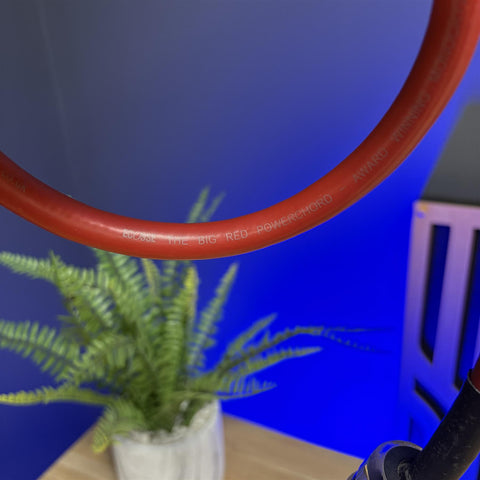 ECOSSE BIG RED Mains Power Cable 3 Pin Kettle (FURUTECH F1-35(R)/F1-25 (R))