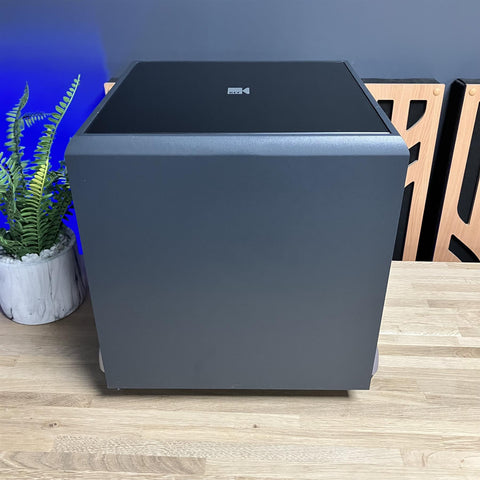 KEF PSW 2000 Active Subwoofer Wired Stereo L/R RCA Cube Video Grey