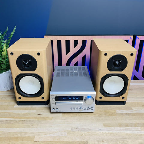 Onkyo CR-515DAB CD Player Stereo Receiver With D-N9BX Speakers