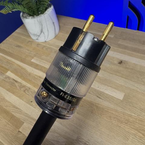 ECOSSE BIG RED Mains Power Cable 3 Pin Kettle (FURUTECH F1-35(G)/F1-25 (G))