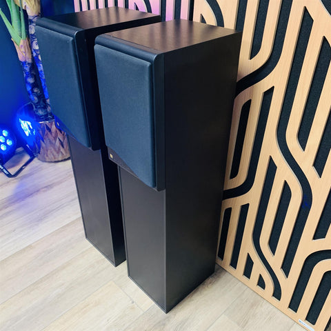 Kef CODA 9 Floor Standing Loud Speakers (Pair) Black Ash
