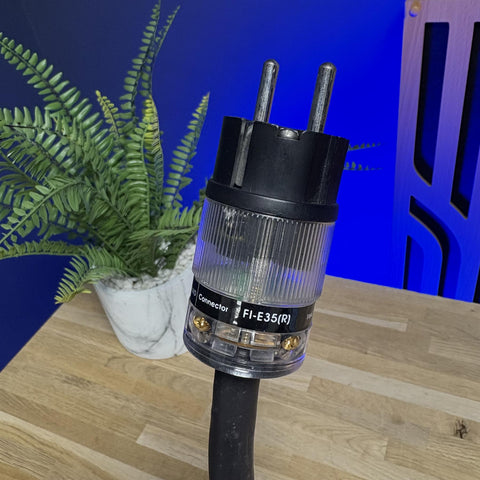 ECOSSE BIG RED Mains Power Cable 3 Pin Kettle (FURUTECH F1-35(R)/F1-25 (R))