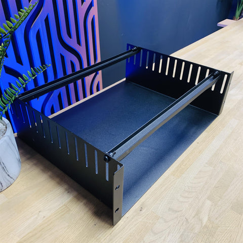 2U 19" Rack Mount Shelf With Clamp
