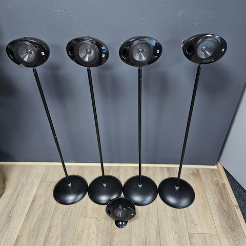 x5 Kef HTS/HTC 2001.3 (4 x 90cm floor stands, x1 tabletop stand)
