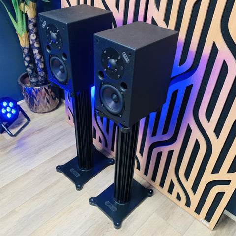 Pair Acoustic Energy AE1 1987 Speakers With Matching Stands