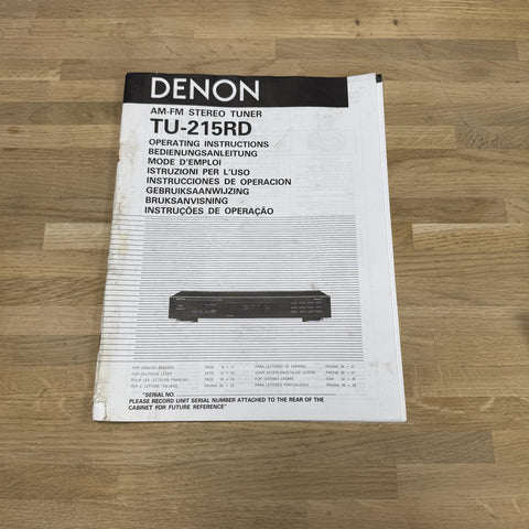 Denon TU-215RD AM/FM Stereo Tuner