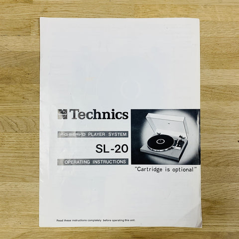 Technics SL-20 FG Servo Belt Drive Turntable