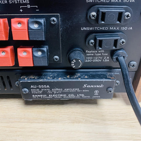 Sansui AU-555A Solid State Stereo Amplifier