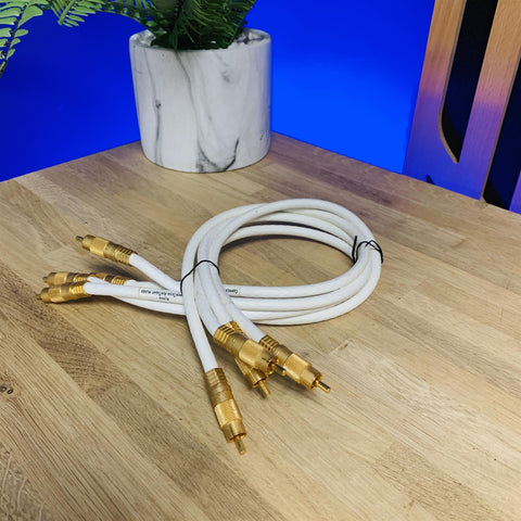 Precious Metals Alpha Coppertech Airtech Phono RCA Cables 0.5m (x4)