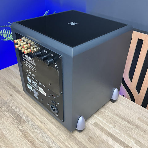 KEF PSW 2000 Active Subwoofer Wired Stereo L/R RCA Cube Video Grey