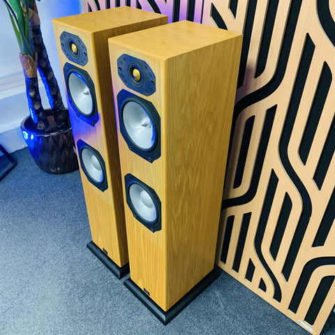 Monitor Audio Silver S6 Floor Standing Loud Speakers Oak (Pair)