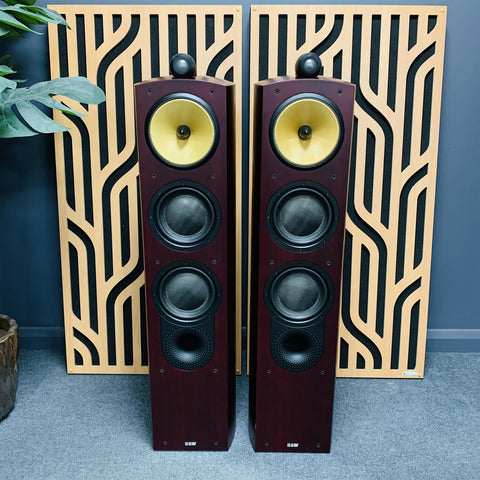 Bowers & Wilkins B&W Nautilus 804S Speakers Red Cherry (Pair)