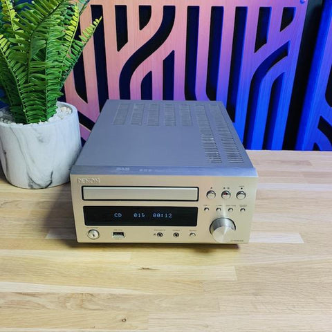 Denon silver RCD-M38DAB DAB/ CD player, AUX