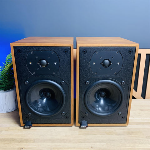B&W Bowers & Wilkins DM12 Vintage Bookshelf Speakers (Pair)