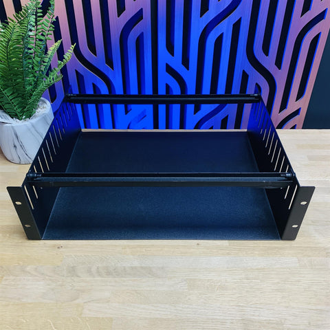 2U 19" Rack Mount Shelf With Clamp