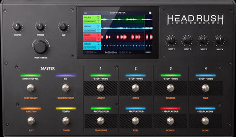 HeadRush Looperboard floorboard looper with 7" touch display