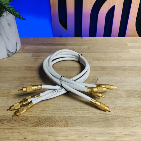 Precious Metals Alpha Coppertech Airtech Phono RCA Cables 0.5m (x4)
