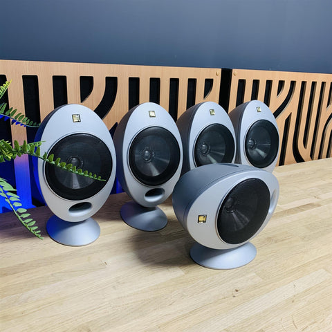 KEF HTS 2001.3 Egg Satellite/Surround Sound Speaker (Package of 5)