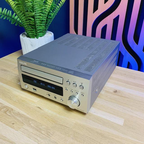 Denon silver RCD-M38DAB DAB/ CD player, AUX
