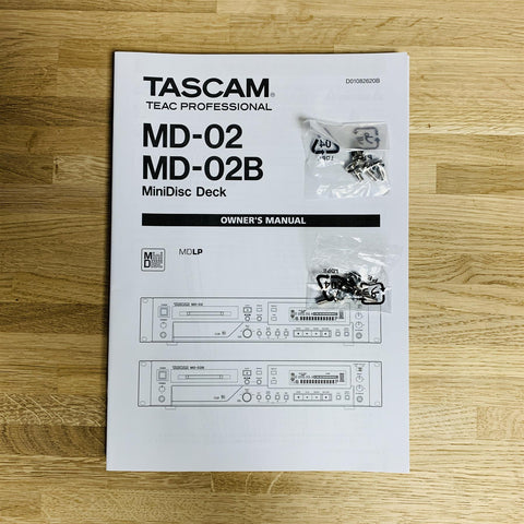 Tascam MD-02B Professional MiniDisc Recorder