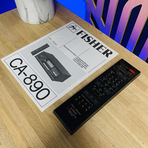 Fisher CA-890 Integrated Stereo 100 Watts 8 Ohm Amplifier Inc Remote